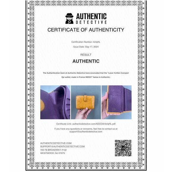 Louis Vuitton Womens Wallet Yellow Epi Kiss Lock Authentic Bold Maximalist Logo - Picture 11 of 11